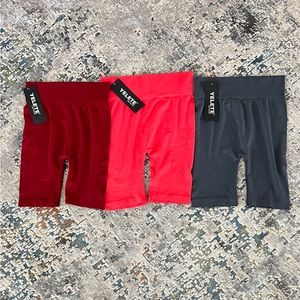 Yelete Leg Wear NWT Three Pair Womens One Size Shorts